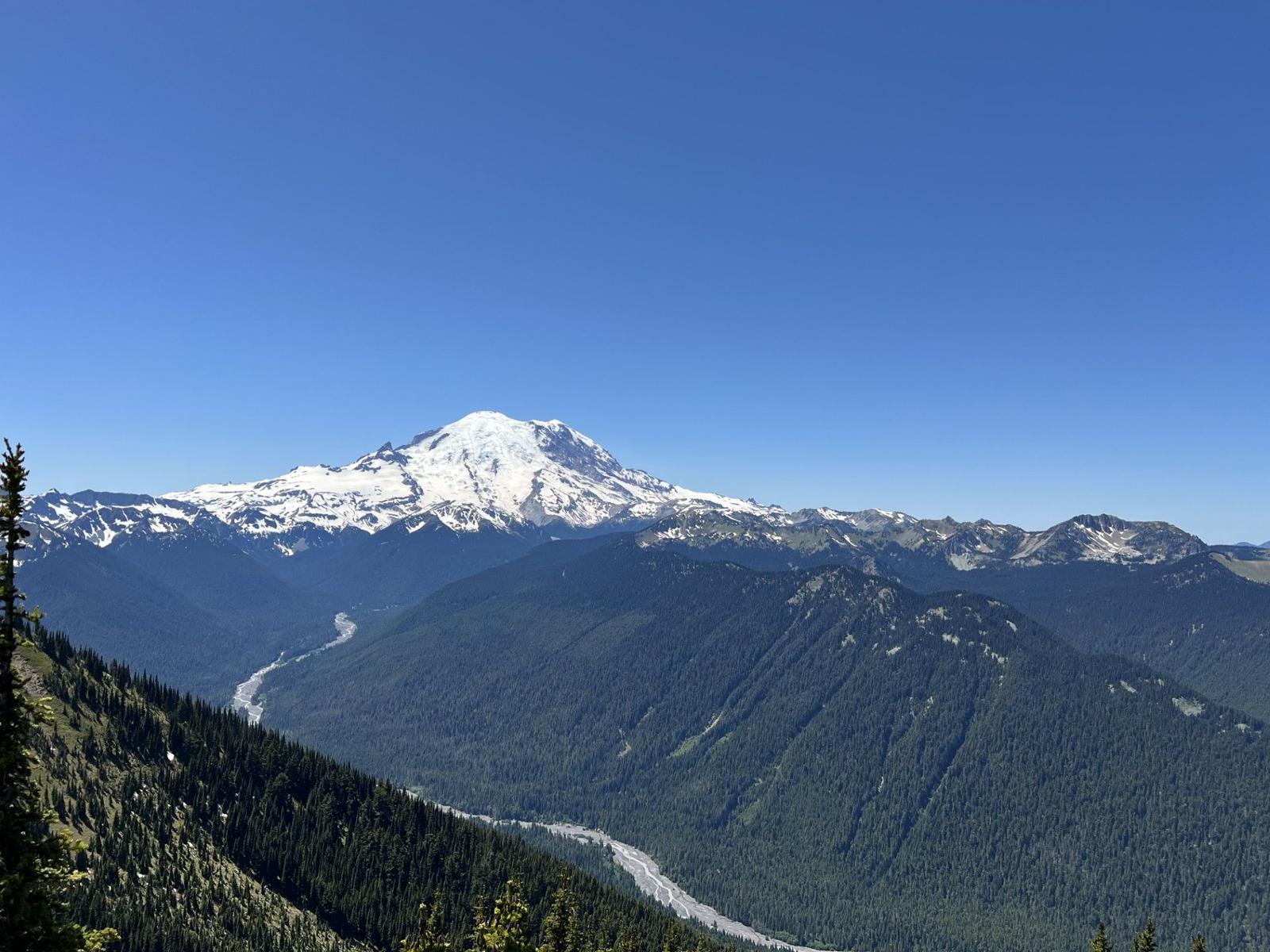 Mount Rainier from the top of Crystal Mountain