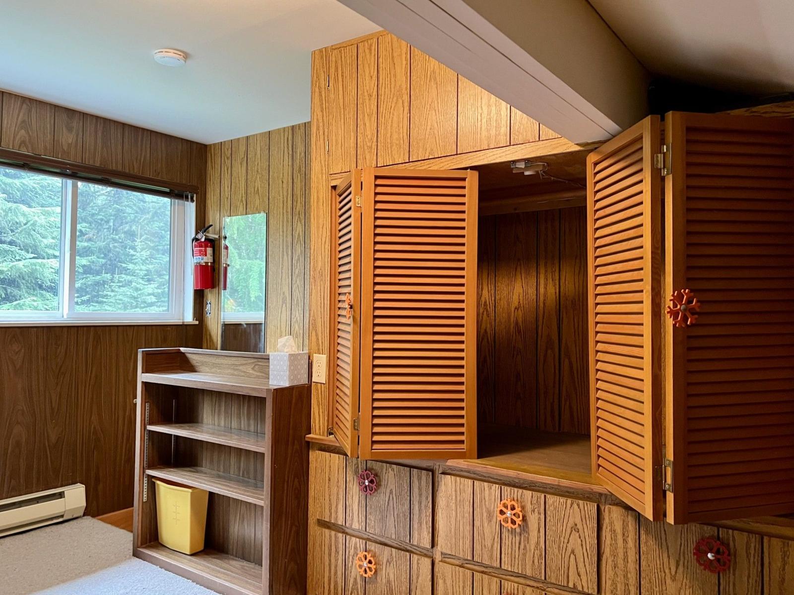 Loft storage cabinets